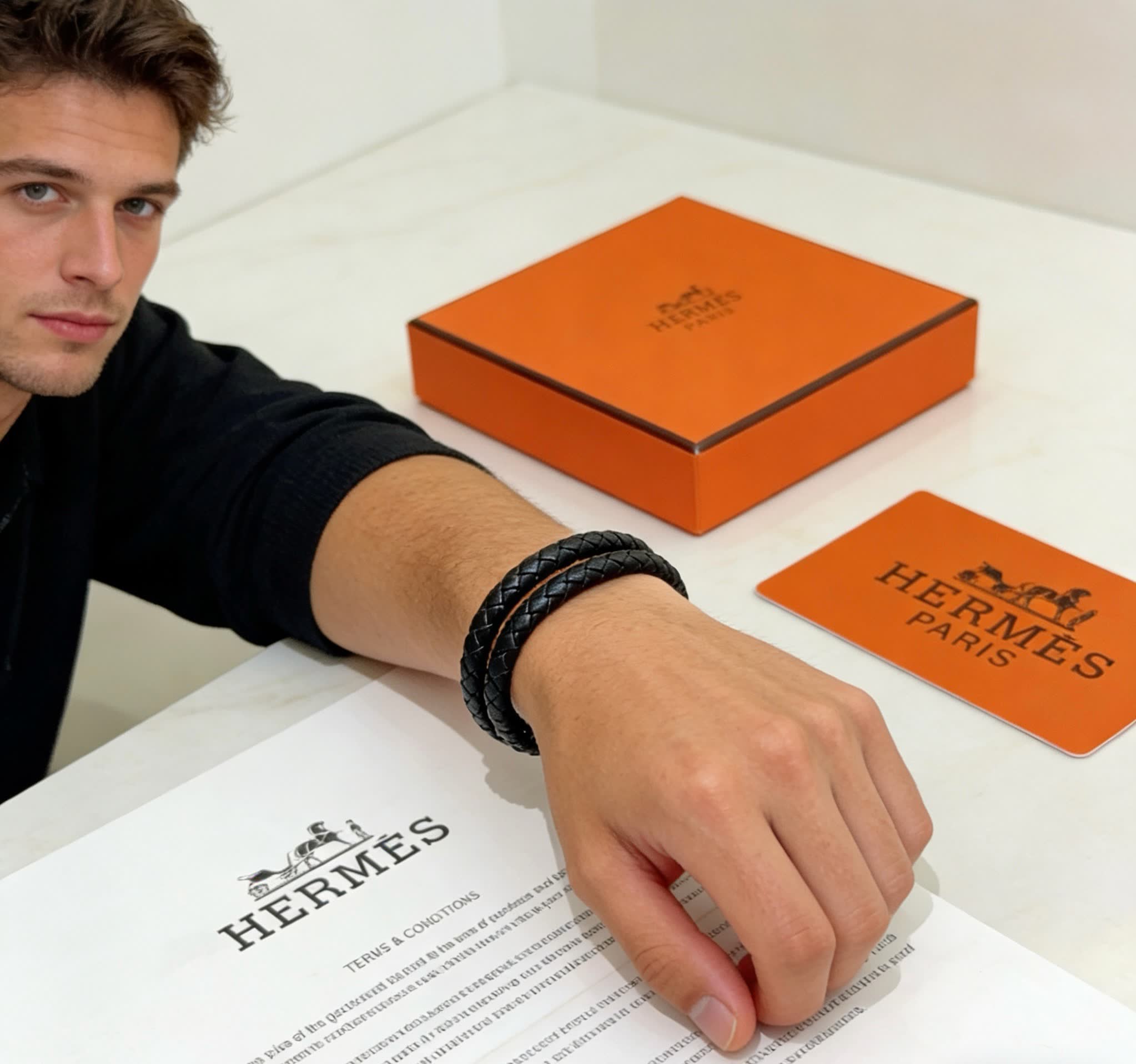 Hermes Hermès Paris Double Tour Bracelet