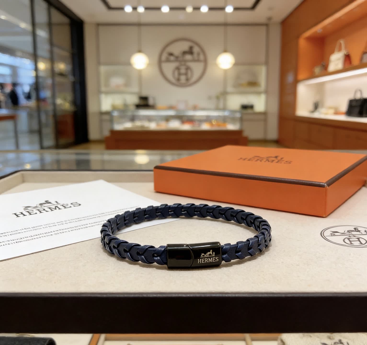 Hermes Hermès Leather Bracelet Hermes Hermès Leather Bracelet