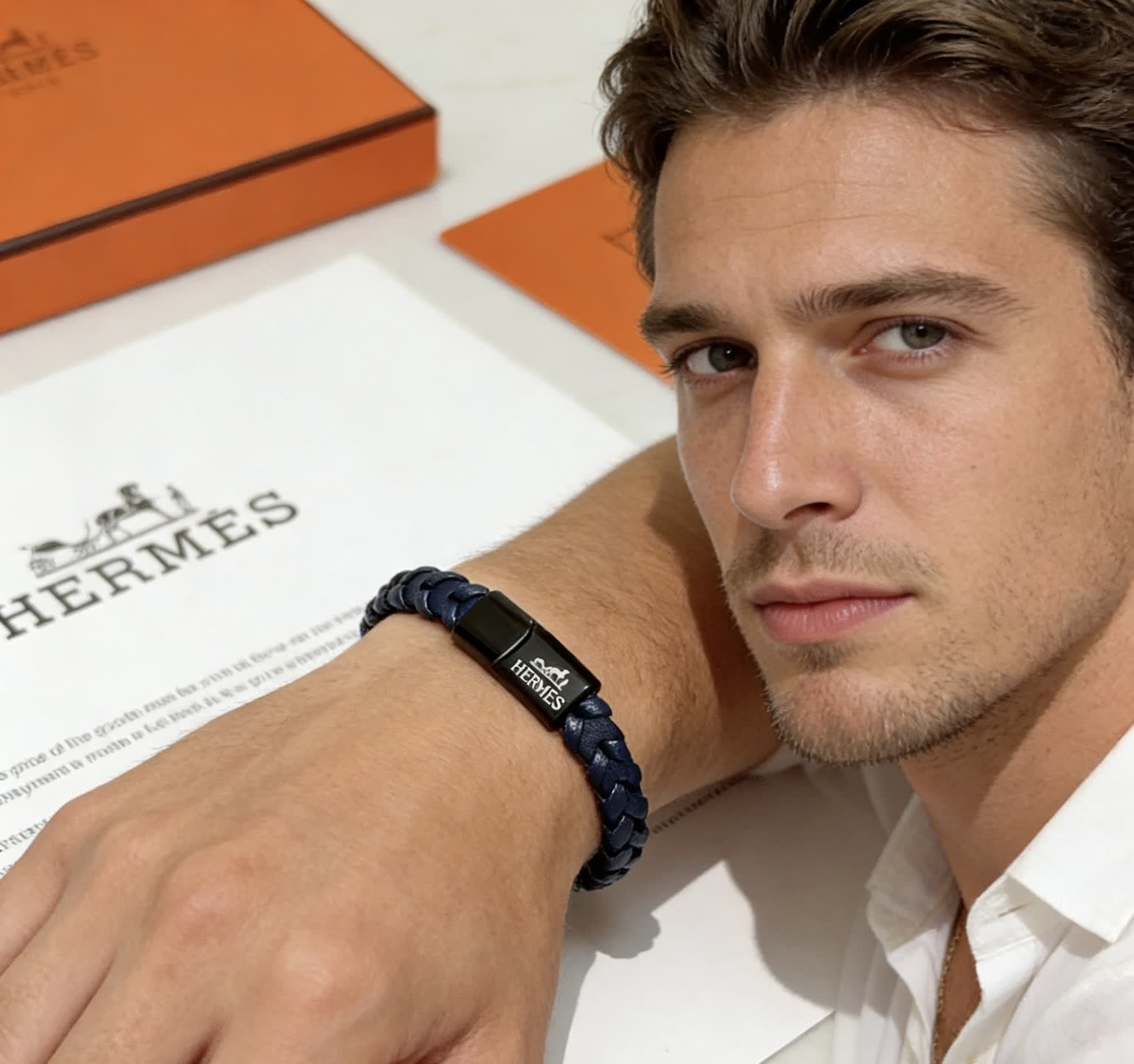 Hermes Hermès Leather Bracelet