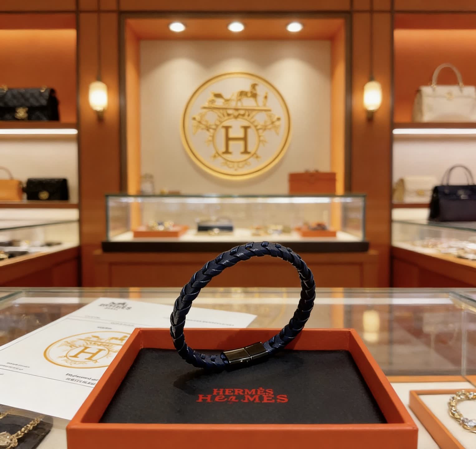 Hermes Hermès Leather Bracelet