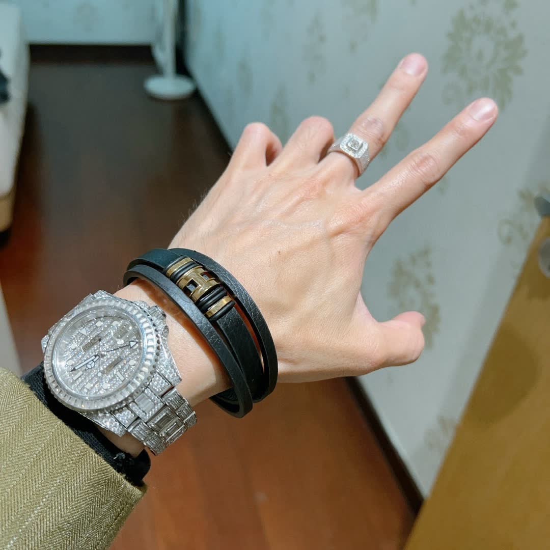 Hermes Hermès Paris Leather Bracelet