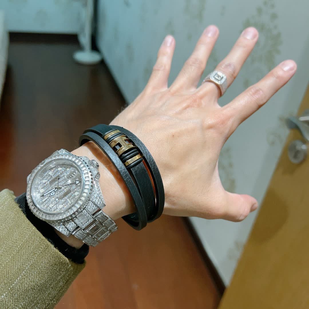 Hermes Hermès Paris Leather Bracelet