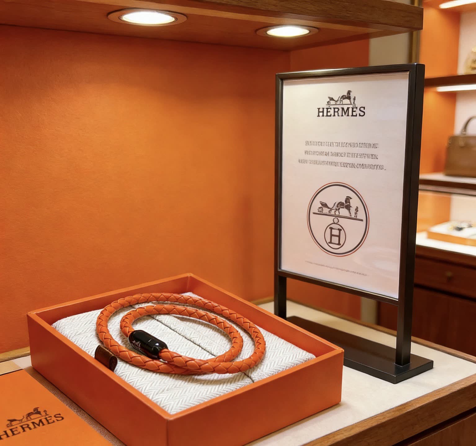 Hermes Hermès Paris Leather Bracelet
