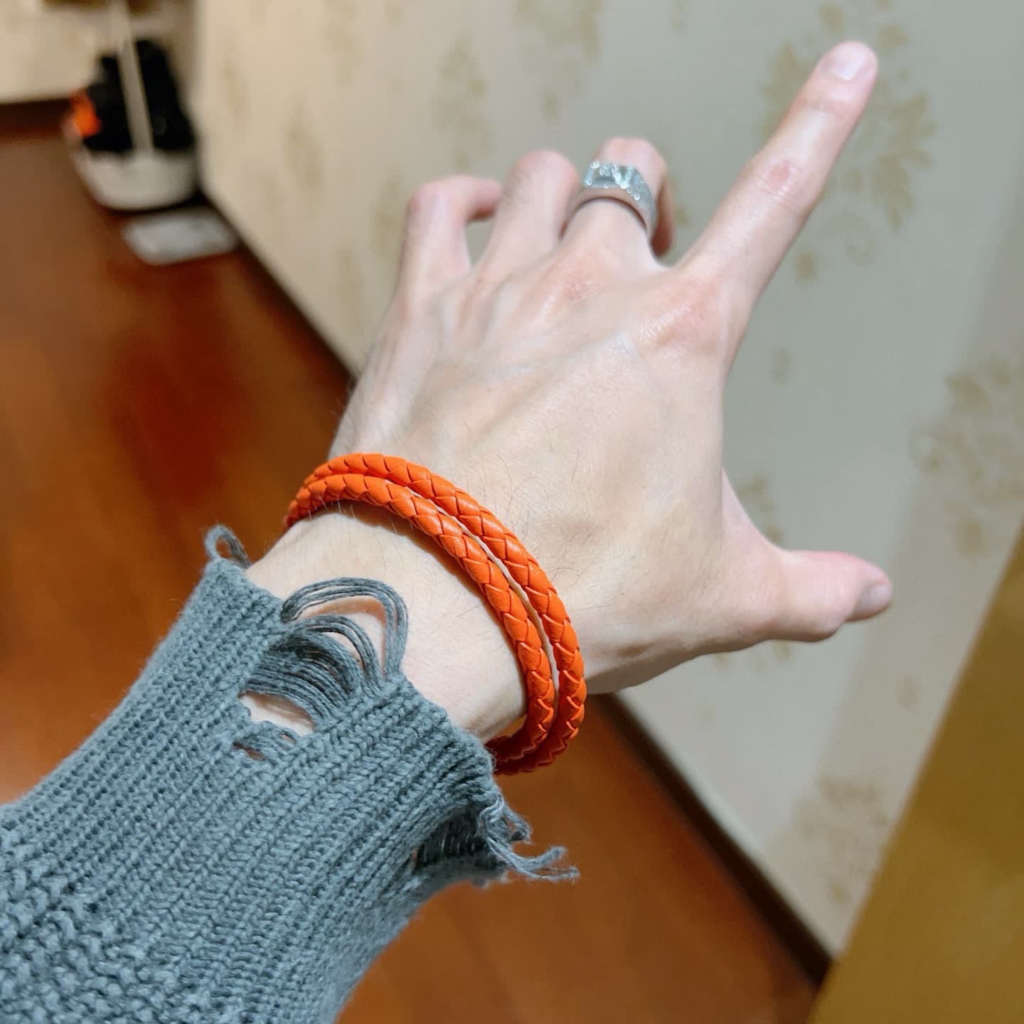 Hermes Hermès Paris Leather Bracelet