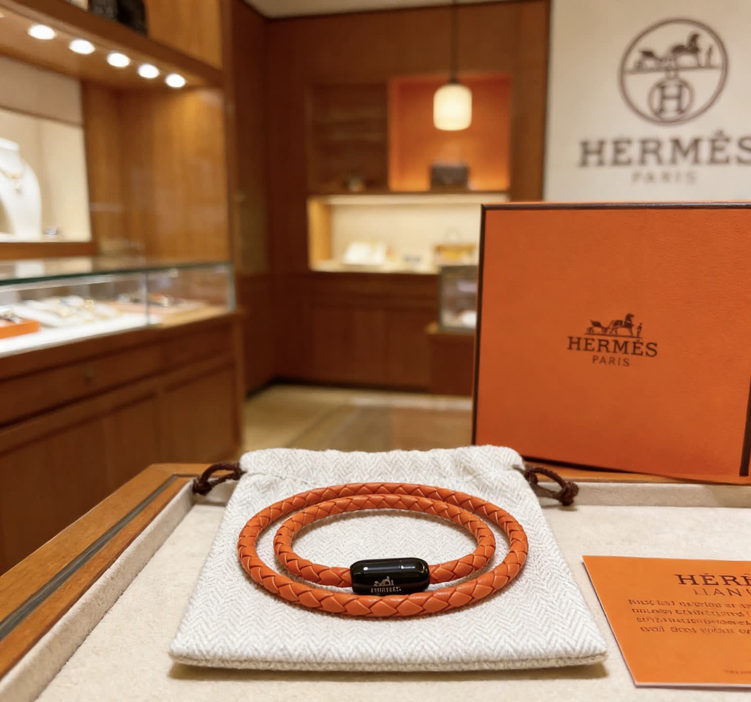 Hermes Hermès Paris Leather Bracelet