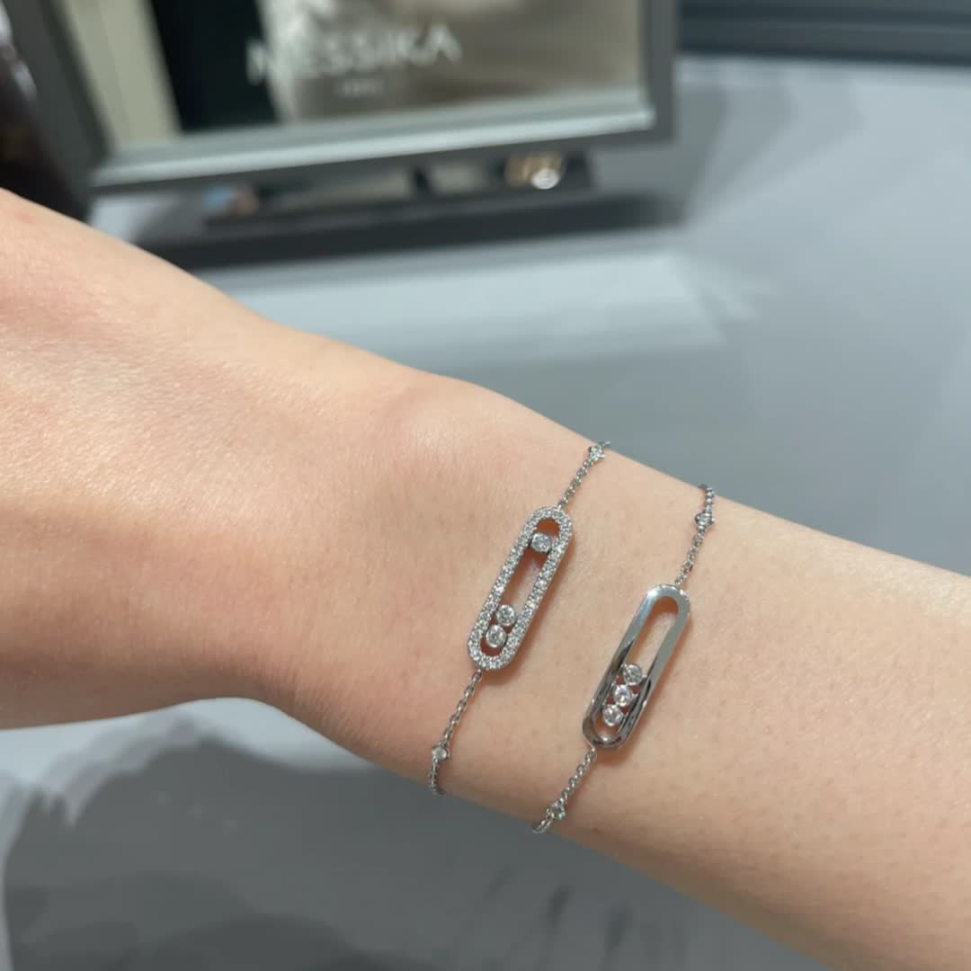 Messika S925 Silver Bracelet with Cubic Zirconia