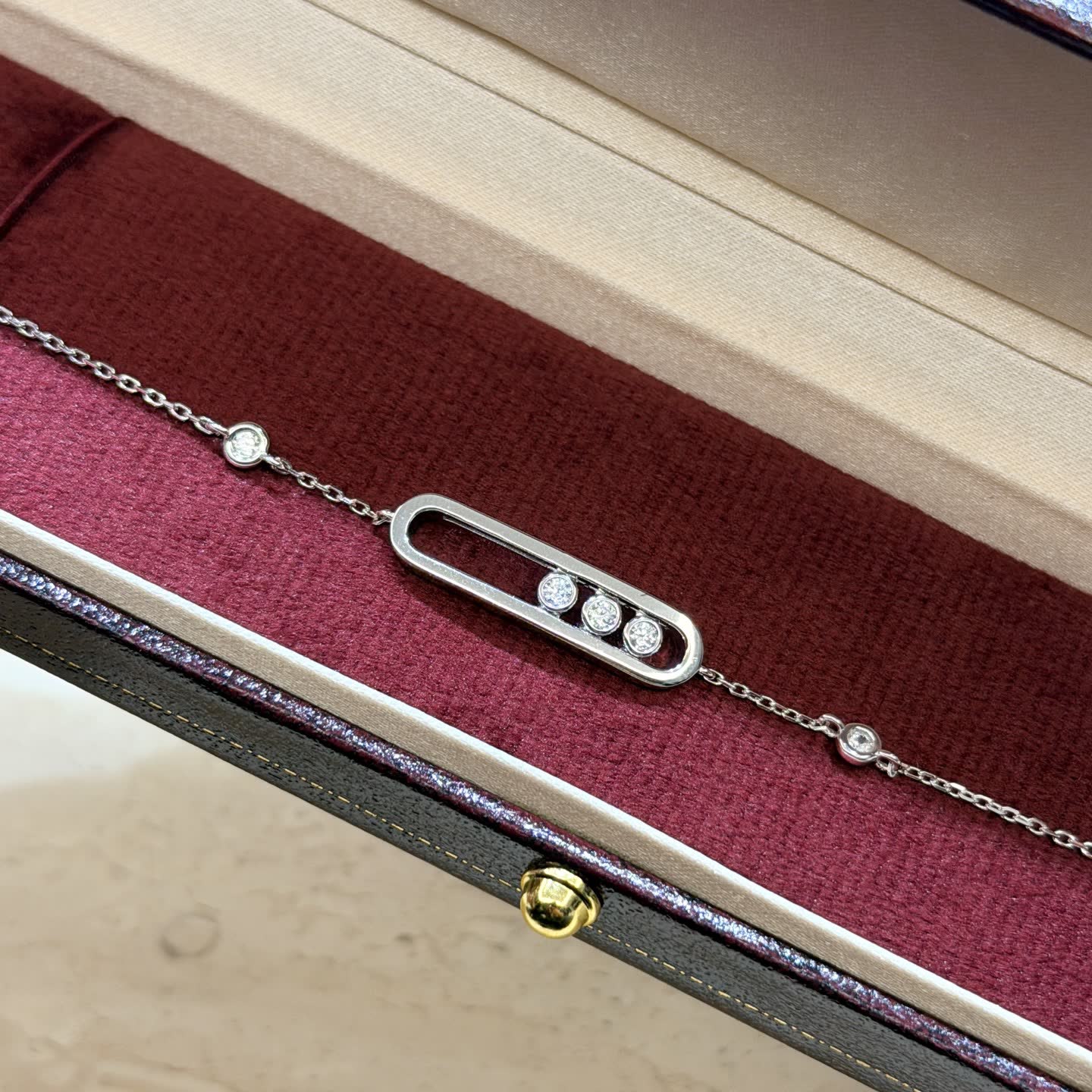 Messika S925 Silver Bracelet with Cubic Zirconia