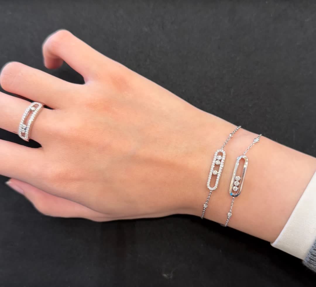 Messika S925 Silver Bracelet with Cubic Zirconia