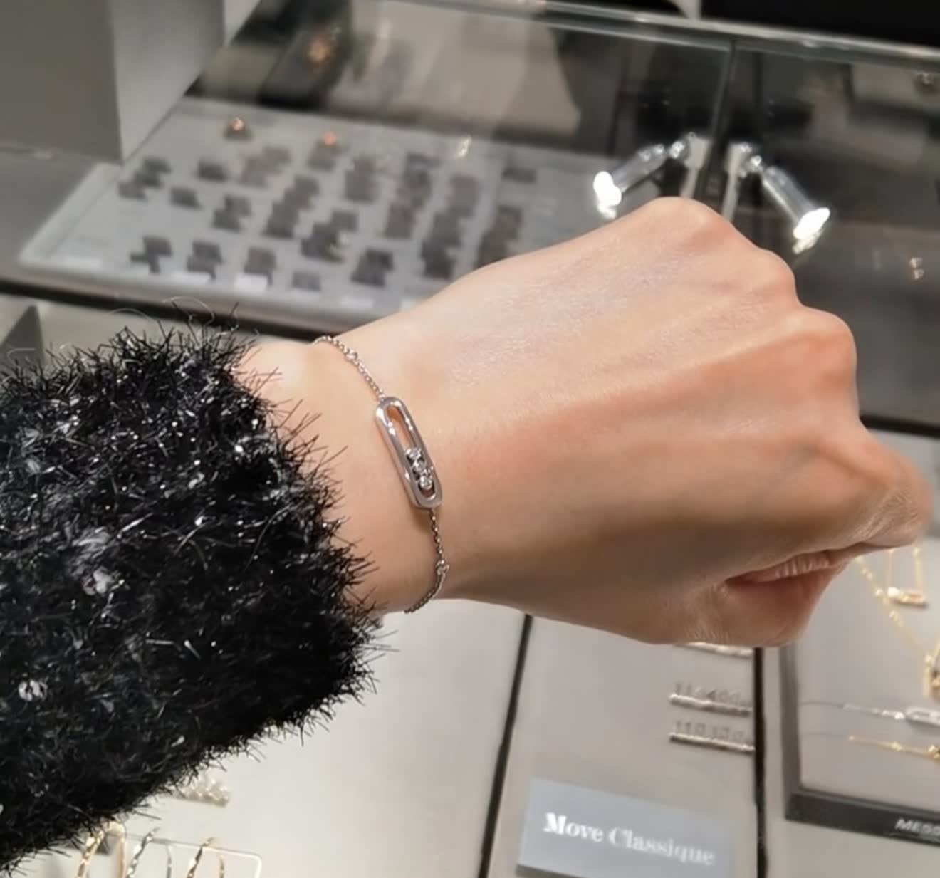 Messika S925 Silver Bracelet with Cubic Zirconia
