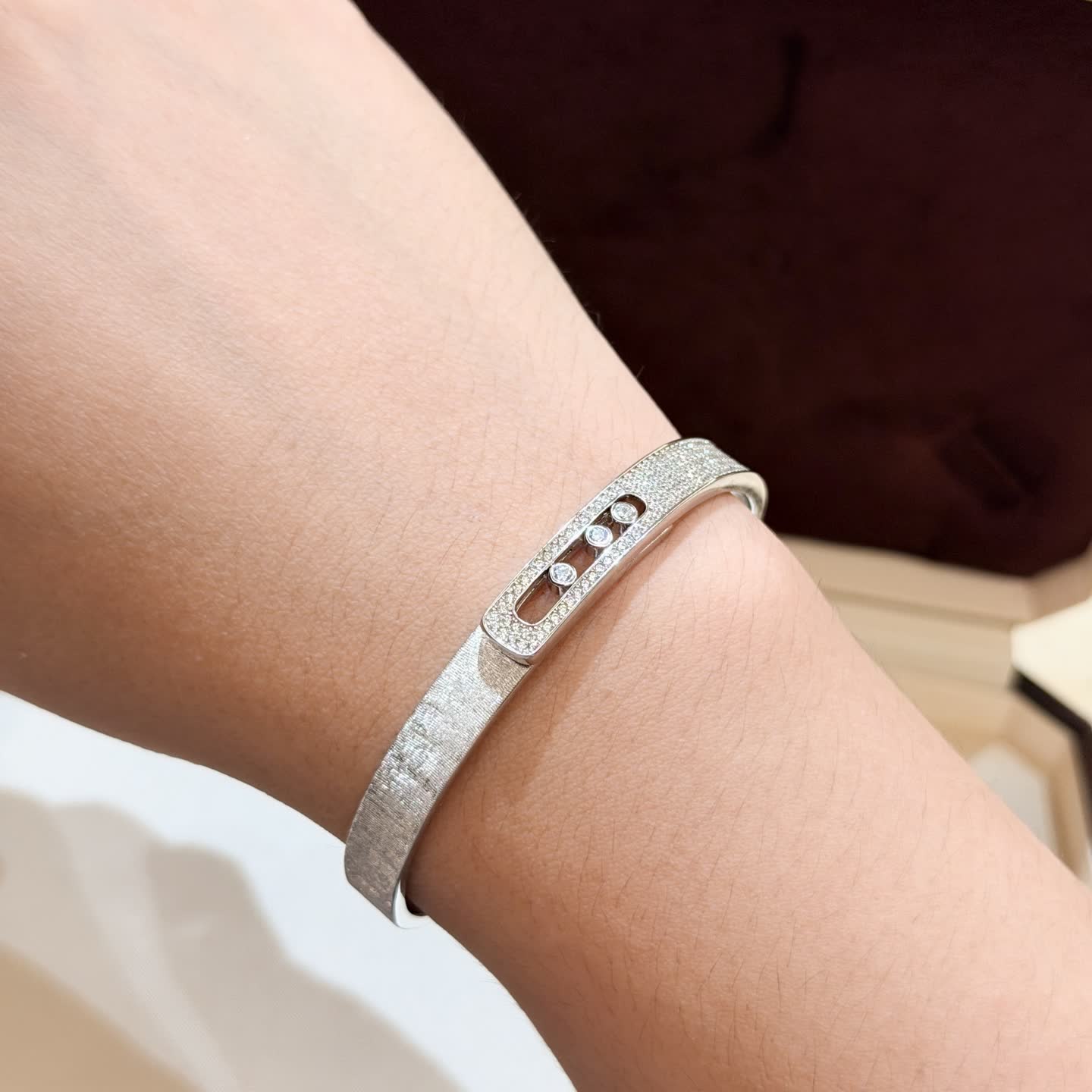 Bvlgari B.zero1 White Gold Diamond Bracelet