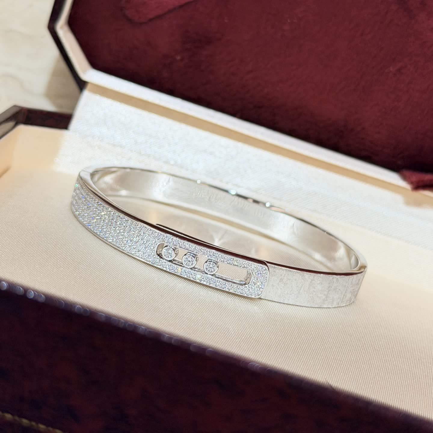 Bvlgari B.zero1 White Gold Diamond Bracelet