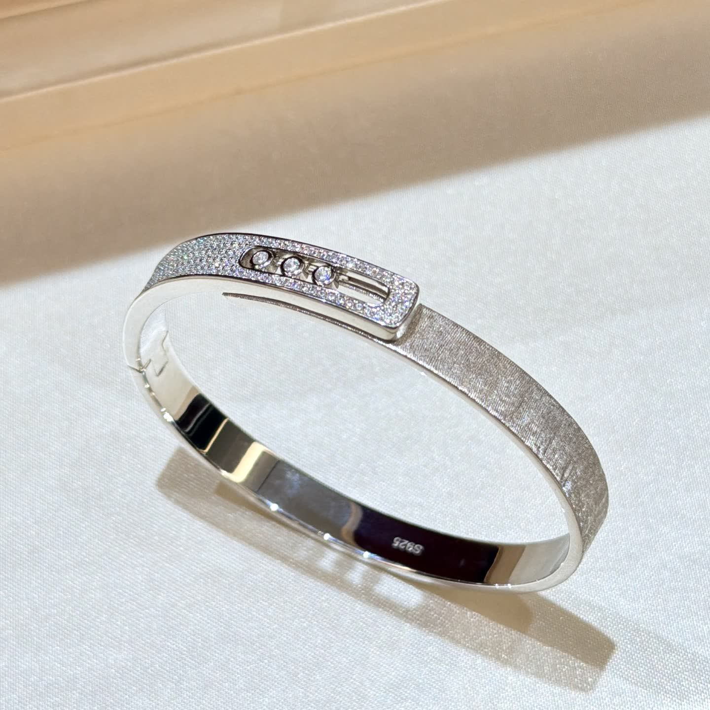 Bvlgari B.zero1 White Gold Diamond Bracelet