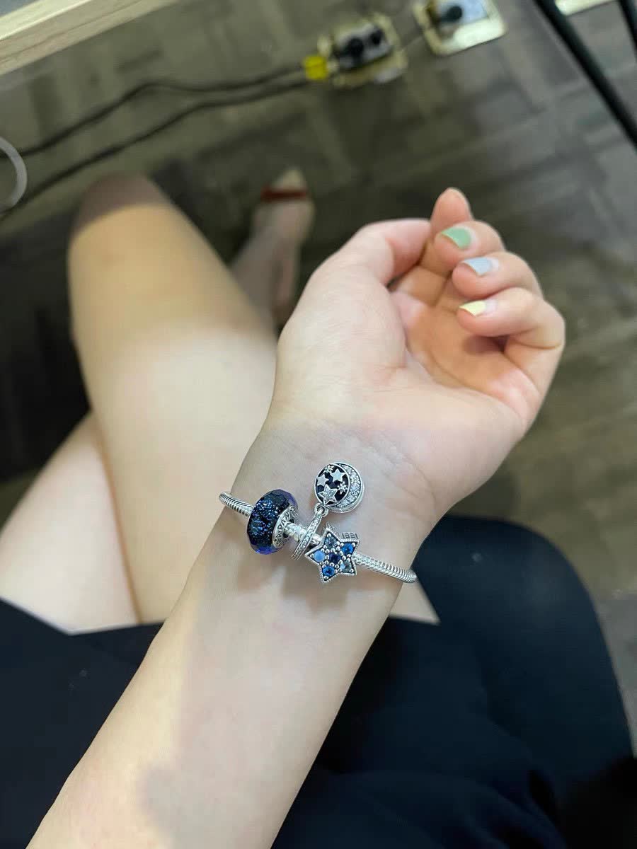Pandora Celestial Star and Moon Charm Bracelet