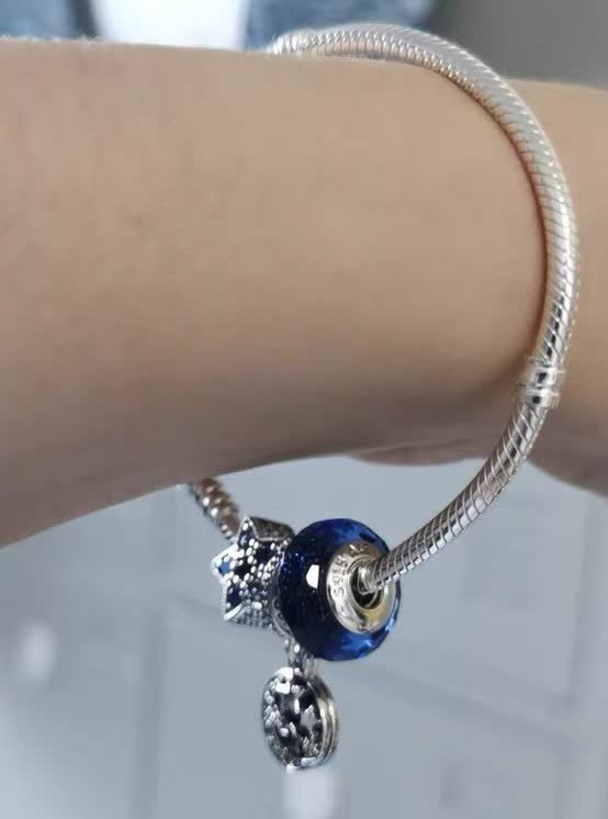 Pandora Celestial Star and Moon Charm Bracelet
