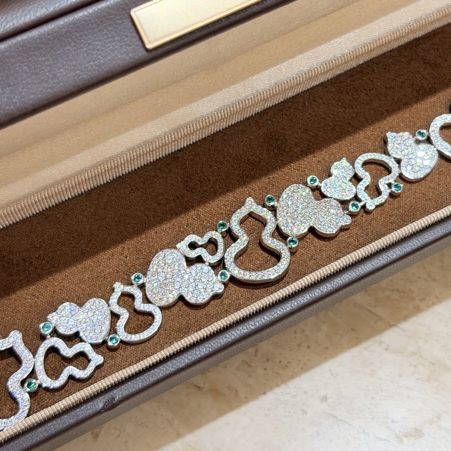 Qeelin Mickey Mouse Diamond Bracelet