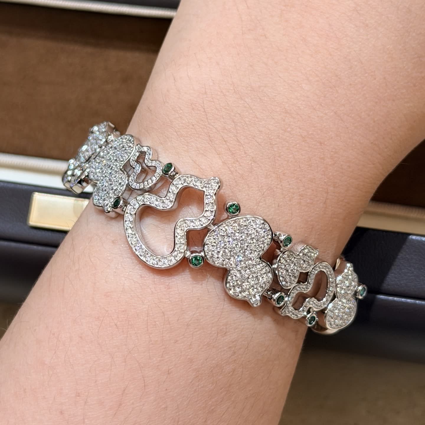 Qeelin Mickey Mouse Diamond Bracelet Qeelin Mickey Mouse Diamond Bracelet