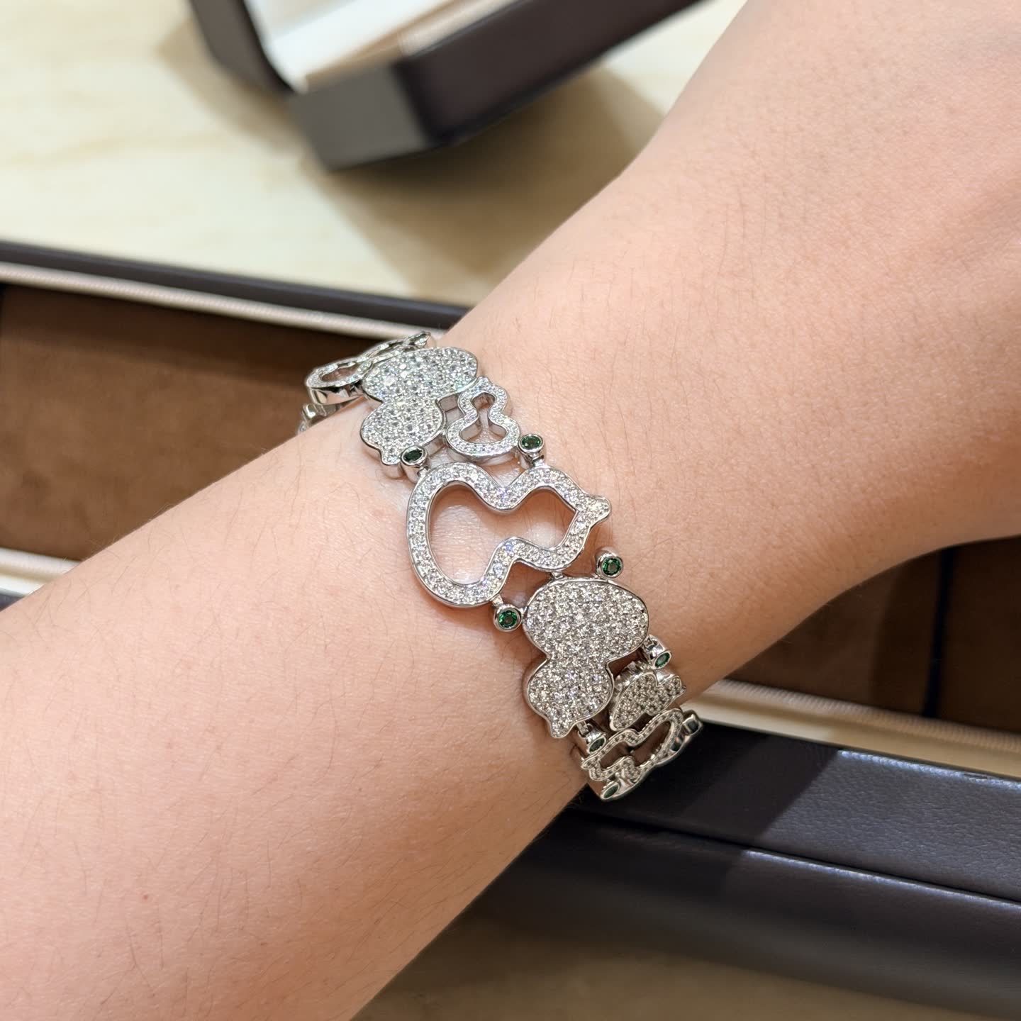 Qeelin Mickey Mouse Diamond Bracelet Qeelin Mickey Mouse Diamond Bracelet