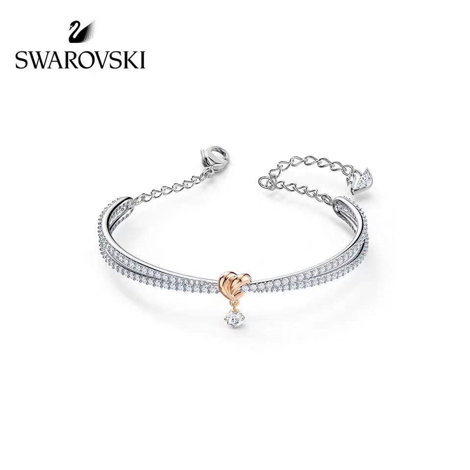 Swarovski Double Heart Crystal Bracelet