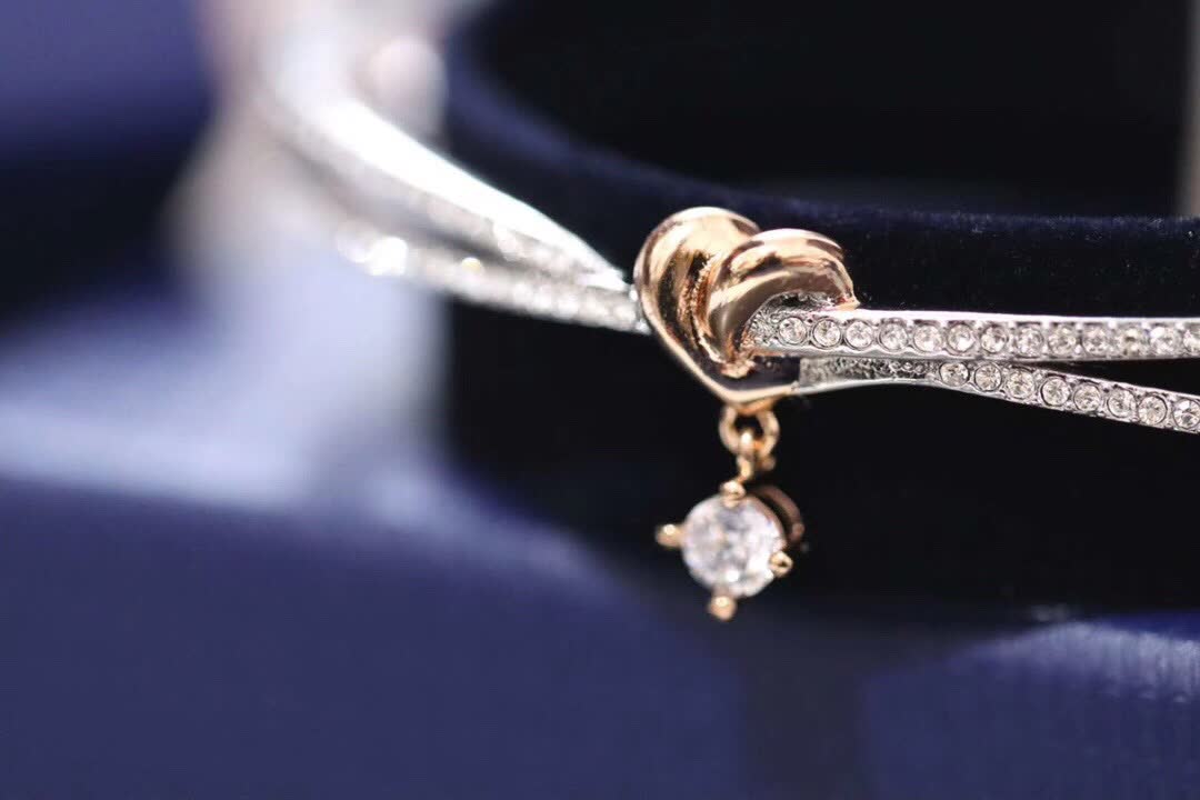 Swarovski Double Heart Crystal Bracelet