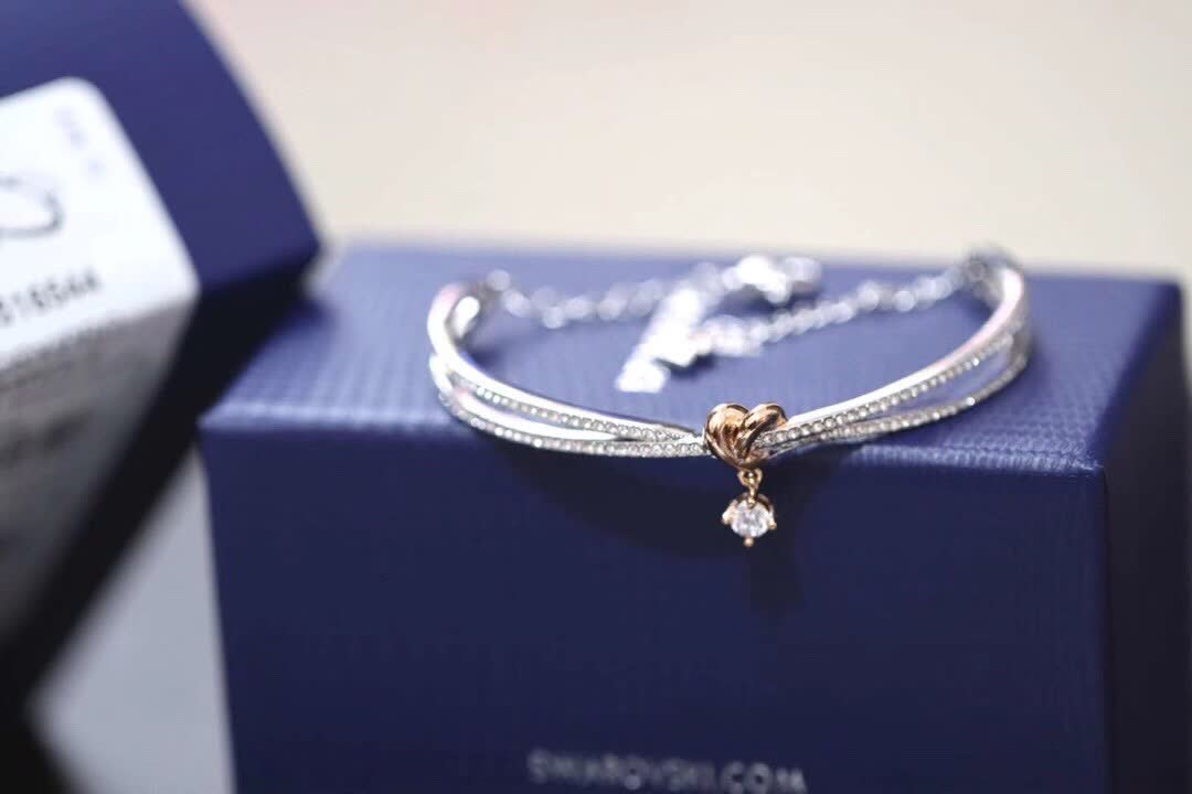 Swarovski Double Heart Crystal Bracelet