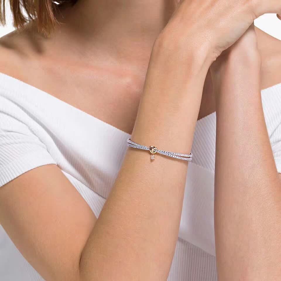 Swarovski Double Heart Crystal Bracelet