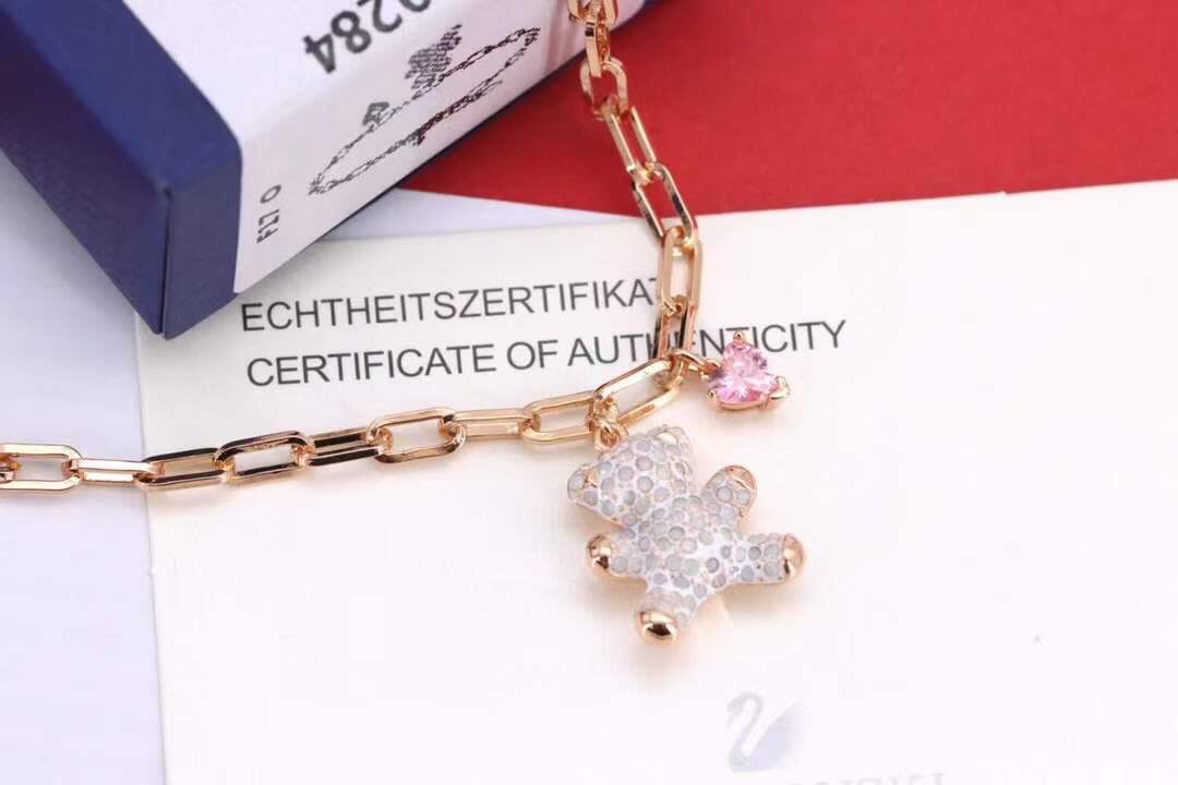 Swarovski Bear Charm Bracelet