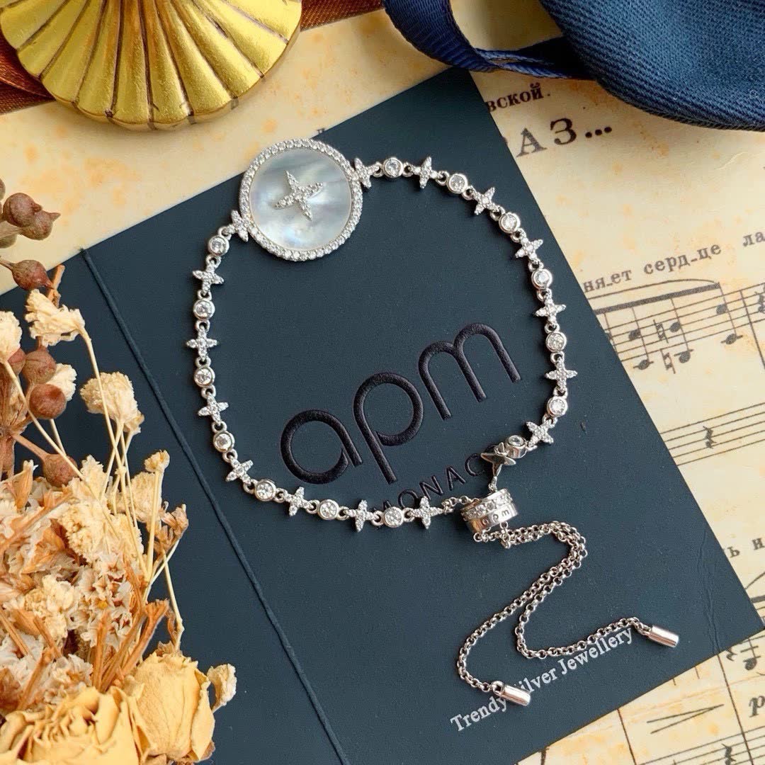 Swarovski Silver and Crystal Bracelet with Star Charm