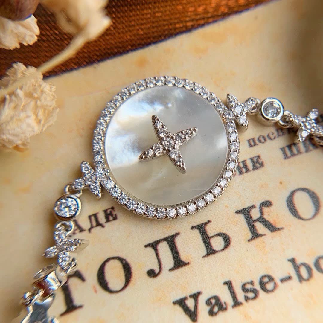Swarovski Silver and Crystal Bracelet with Star Charm