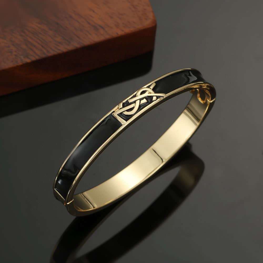 Saint Laurent YSL Logo Bangle Bracelet