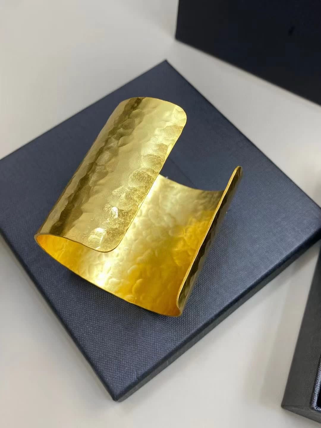 YSL Gold Heart-shaped Bracelet