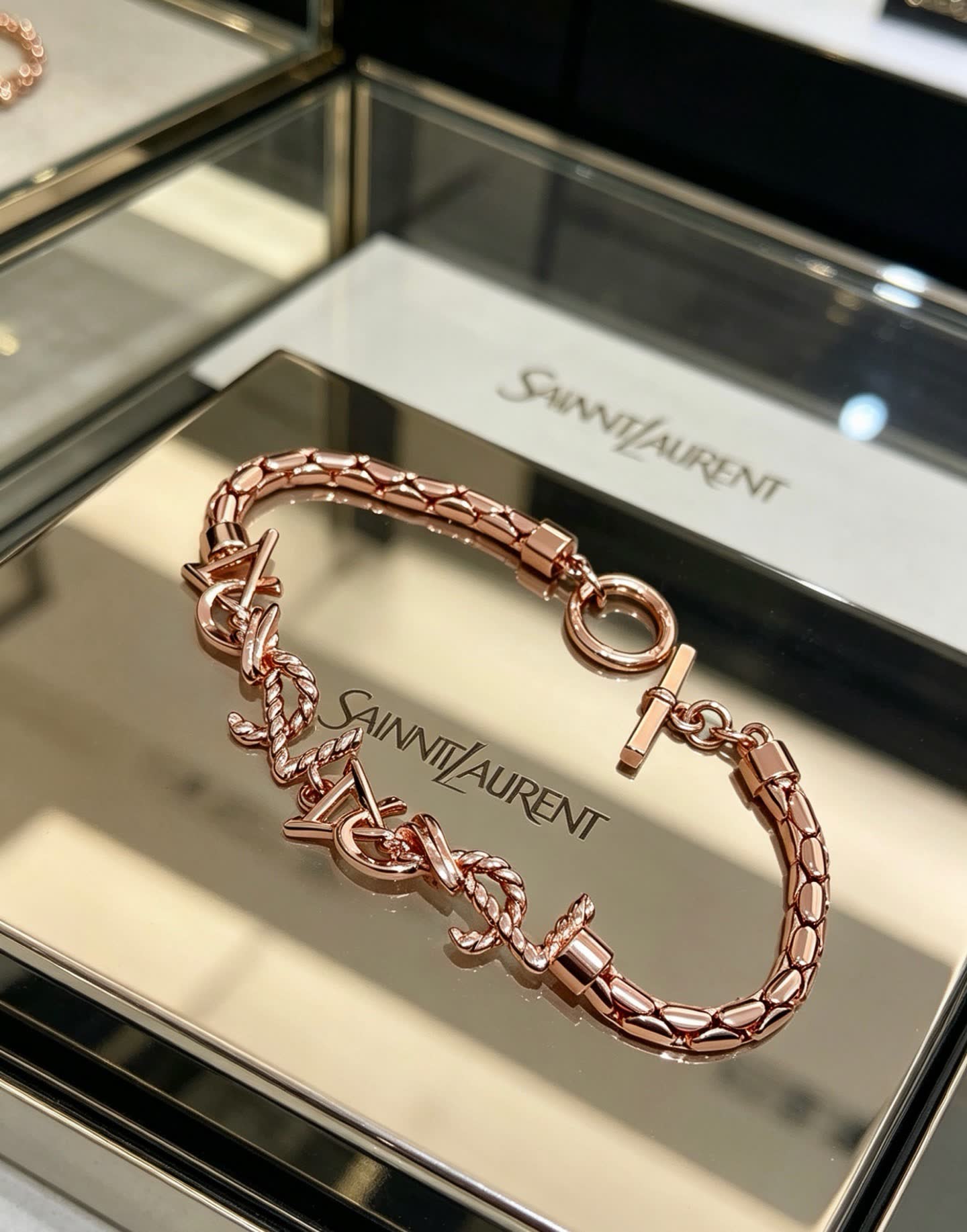 YSL Saint Laurent Rose Gold Bracelet