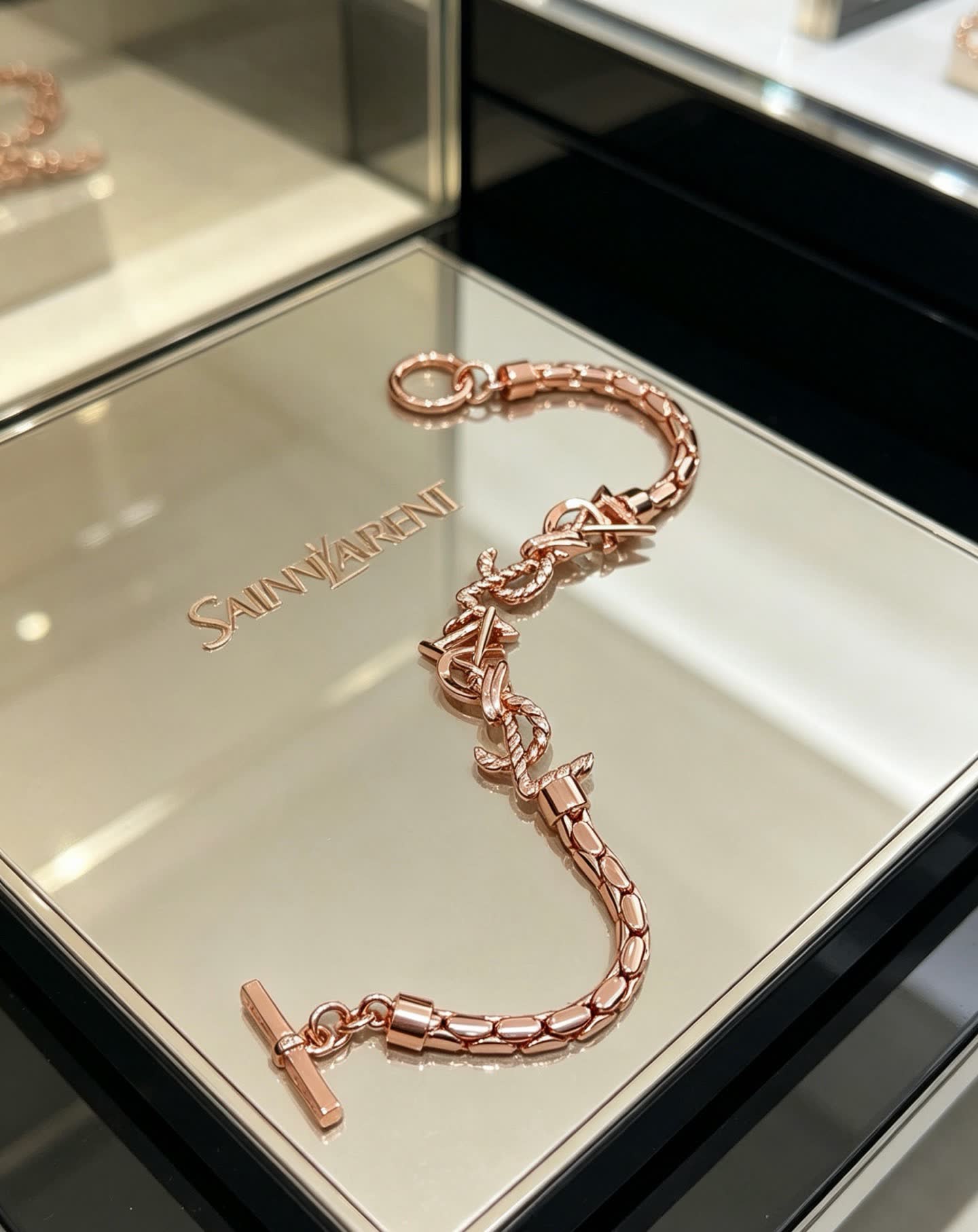 YSL Saint Laurent Rose Gold Bracelet
