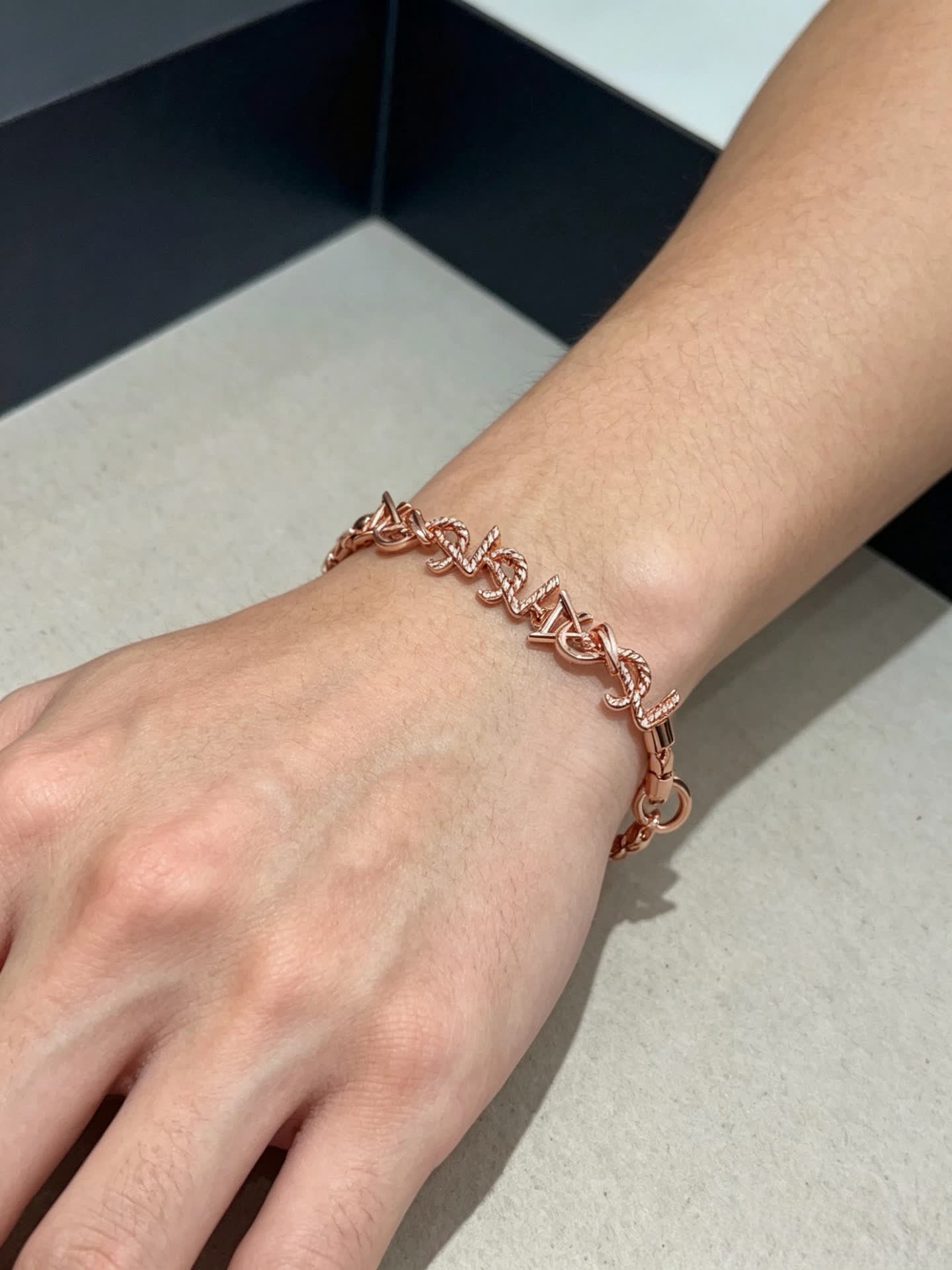 YSL Saint Laurent Rose Gold Bracelet