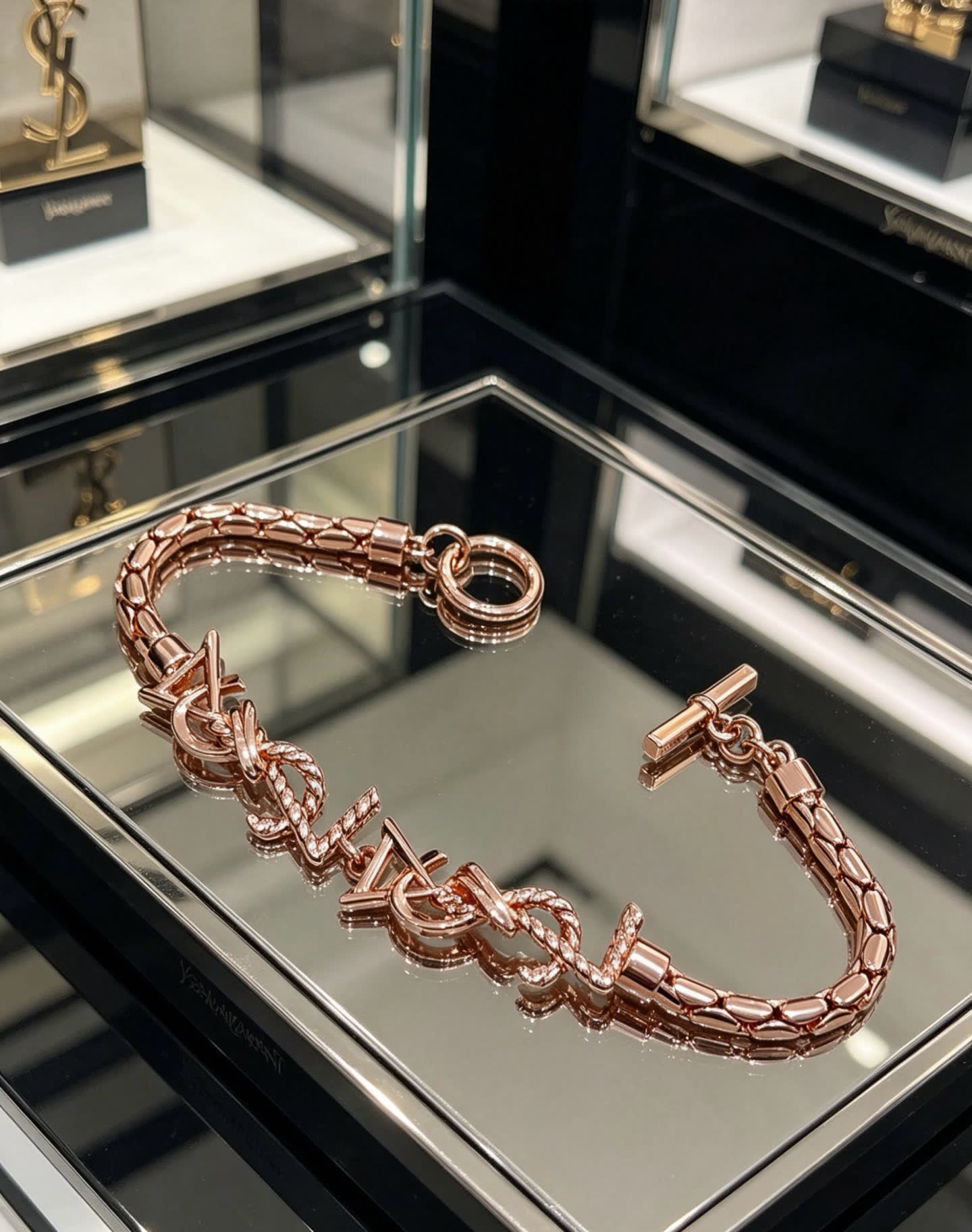 YSL Saint Laurent Rose Gold Bracelet