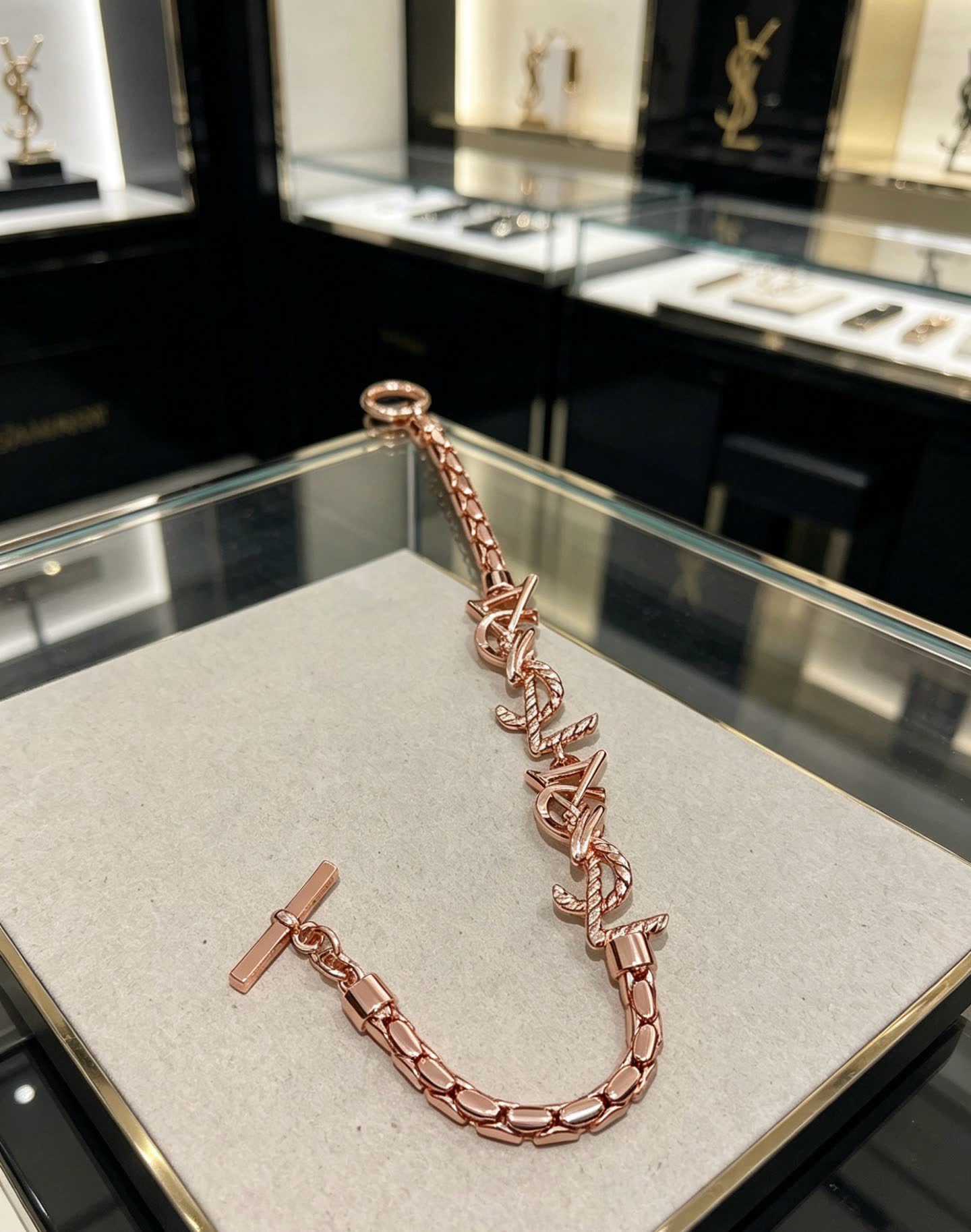 YSL Saint Laurent Rose Gold Bracelet