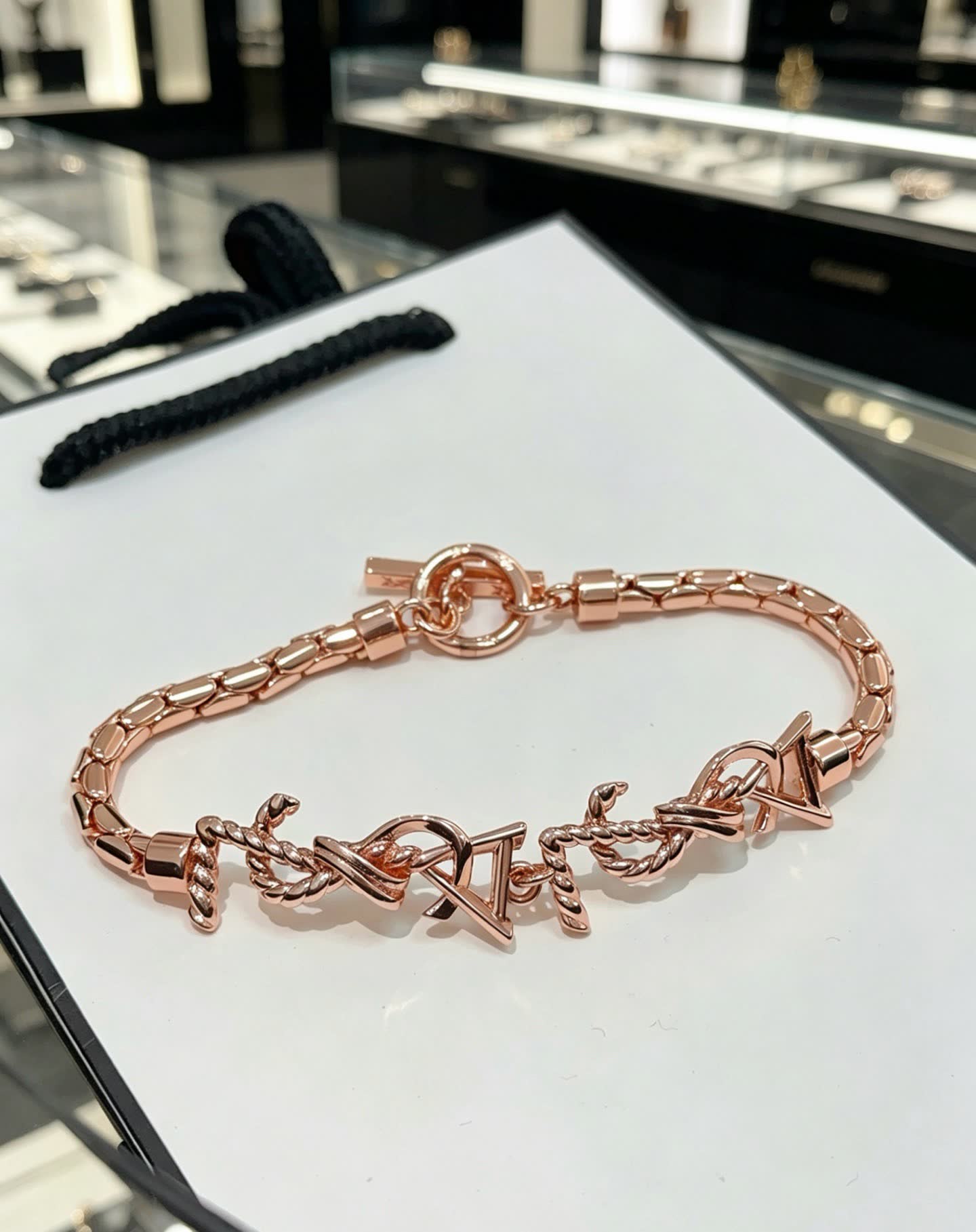 YSL Saint Laurent Rose Gold Bracelet