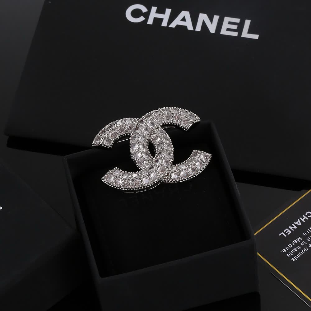 Chanel CC Logo Brooch