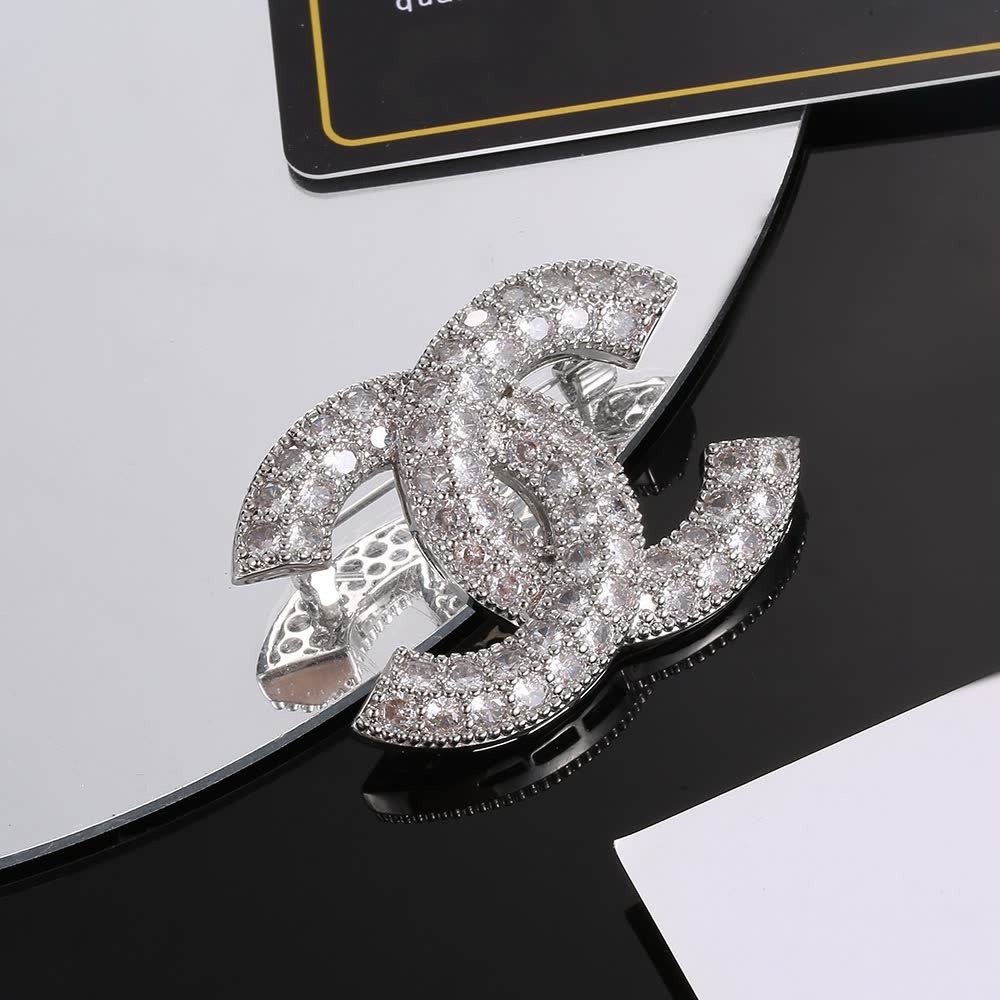 Chanel CC Logo Brooch