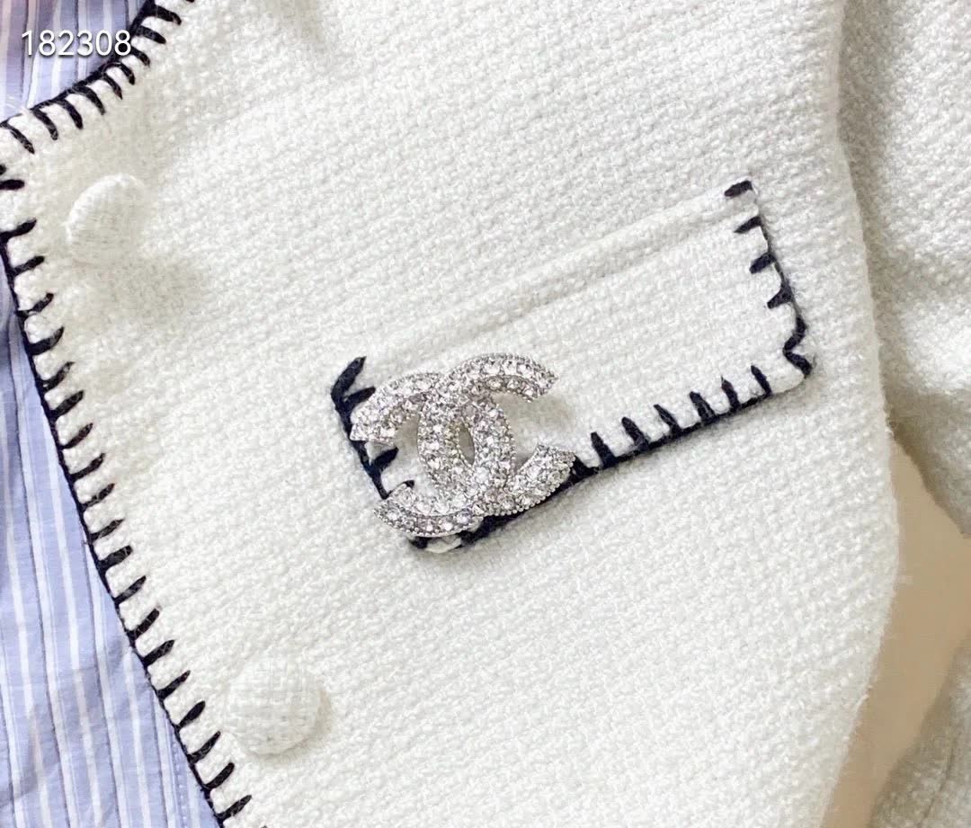 Chanel CC Logo Brooch