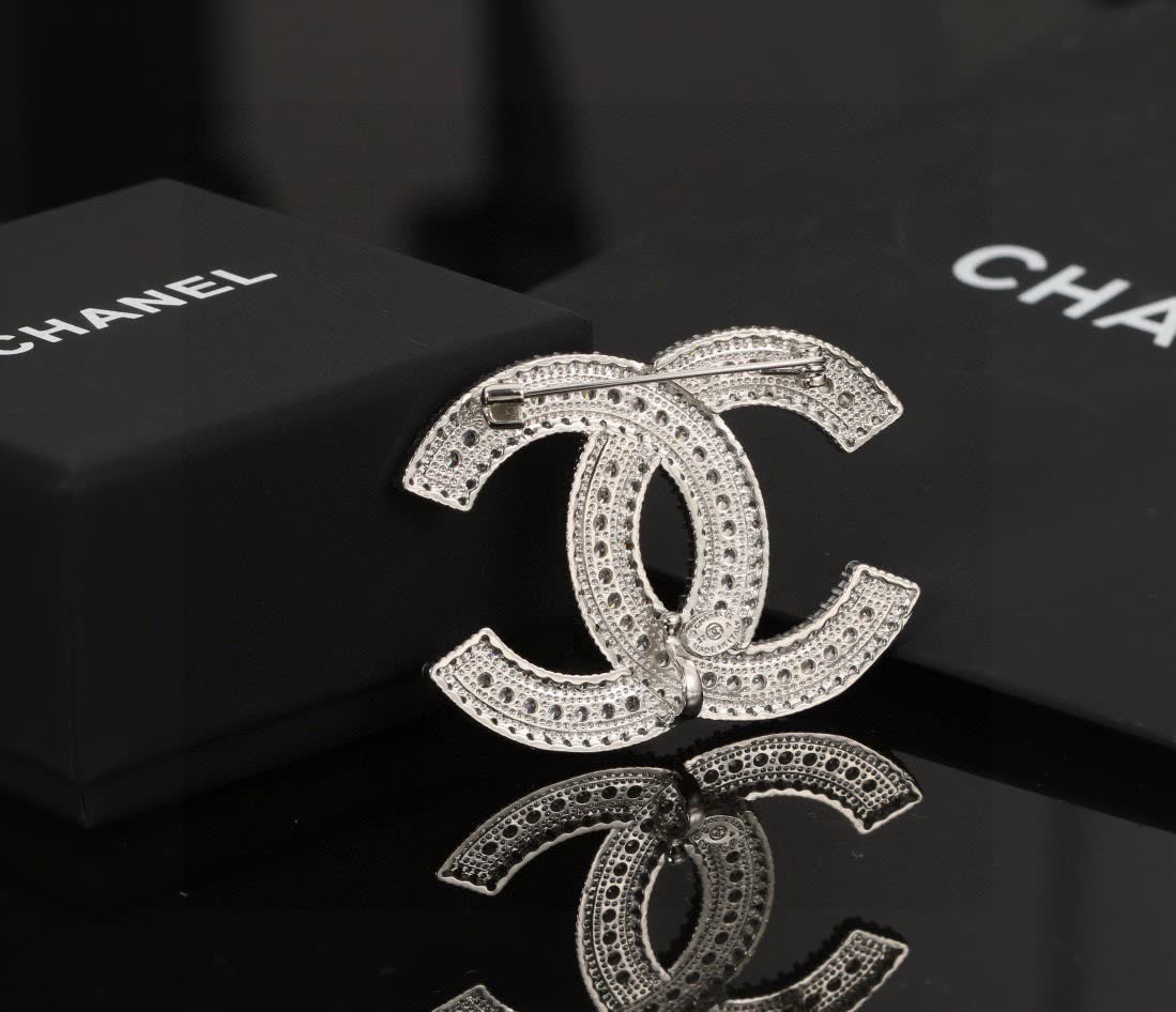 Chanel CC Logo Brooch