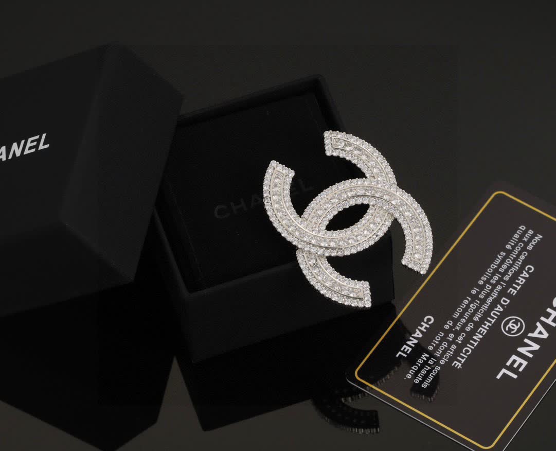 Chanel CC Logo Brooch