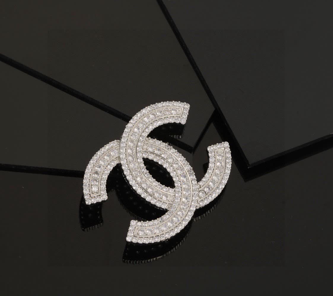 Chanel CC Logo Brooch