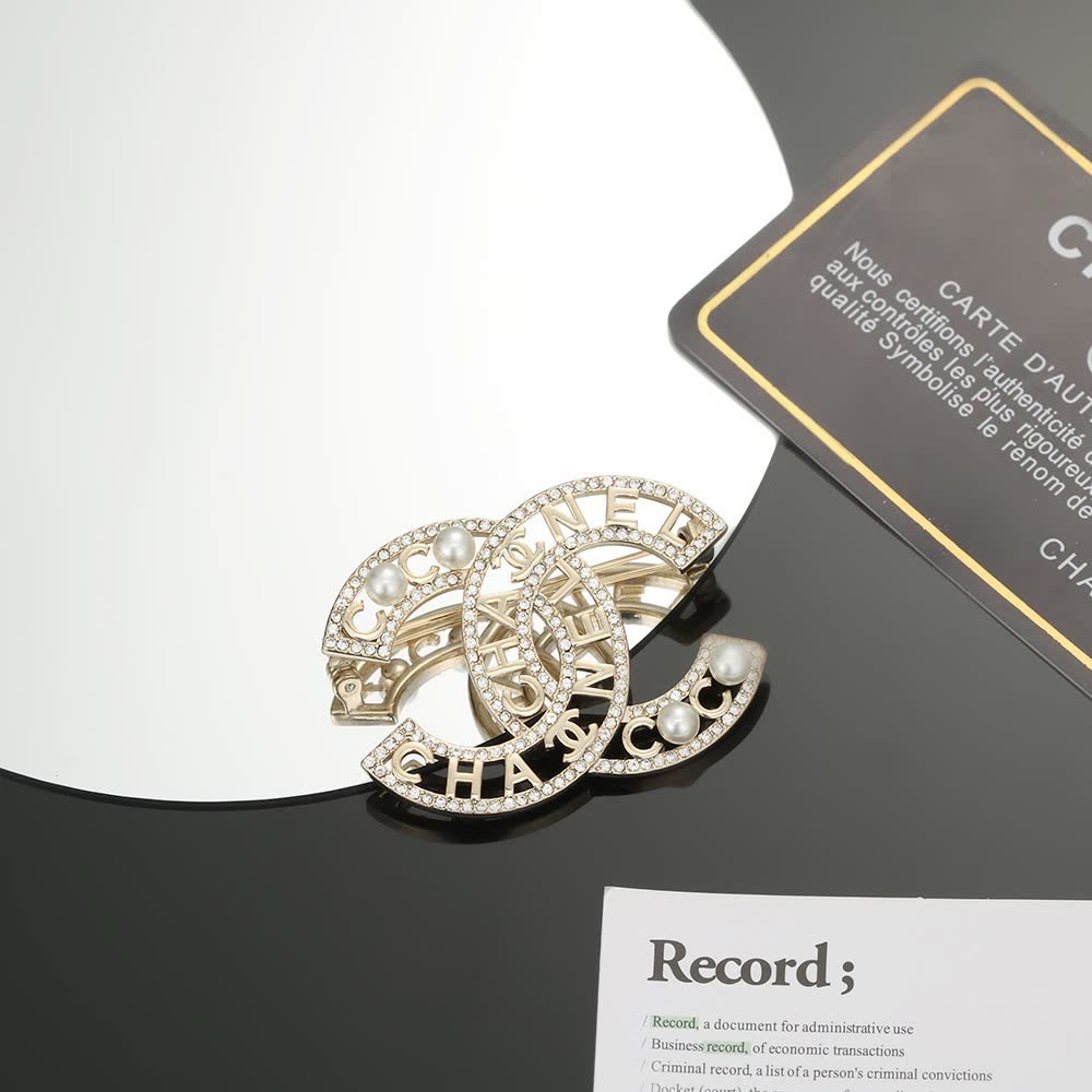 Chanel CC Logo Brooch