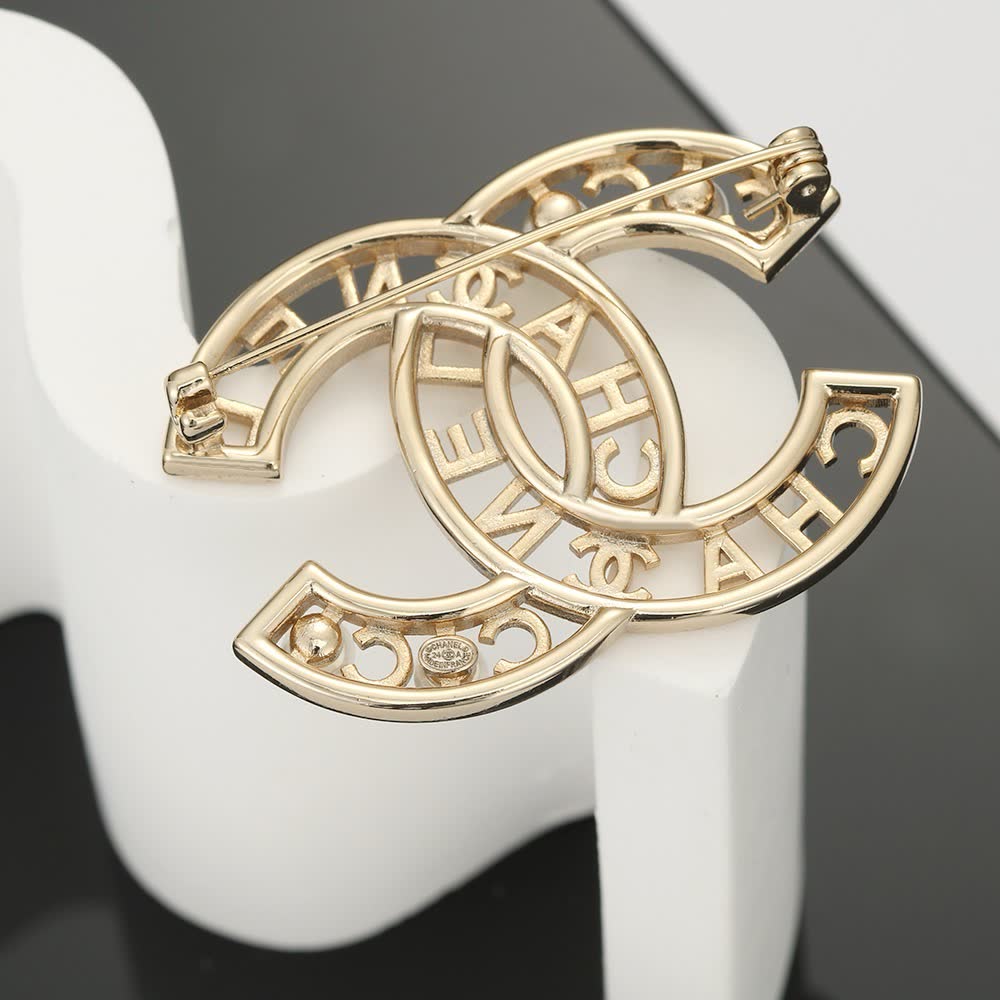 Chanel CC Logo Brooch