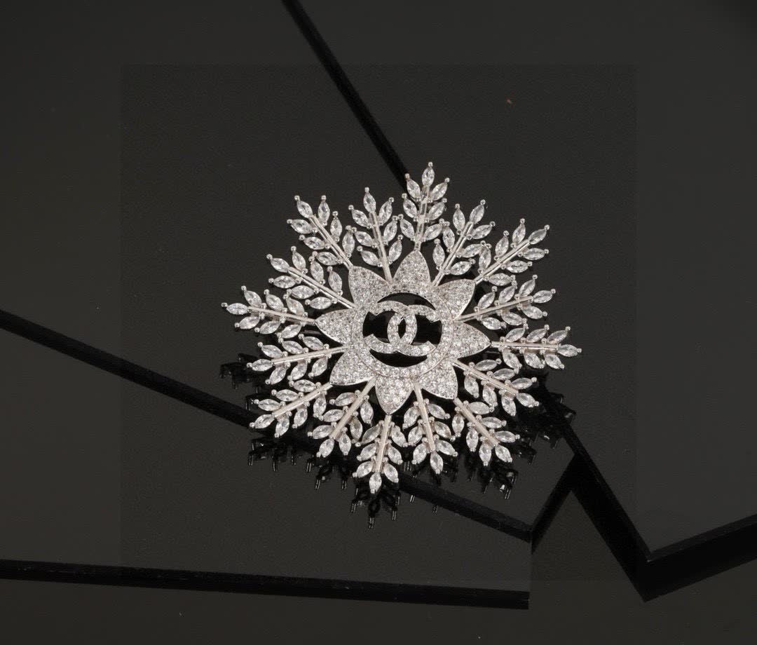 Chanel Snowflake Brooch