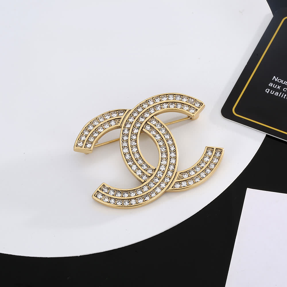 Chanel CC Logo Brooch
