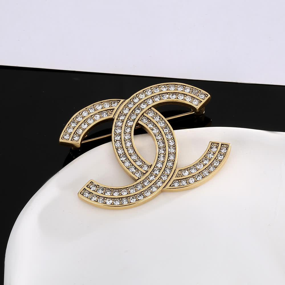Chanel CC Logo Brooch