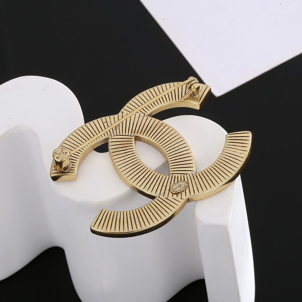 Chanel CC Logo Brooch