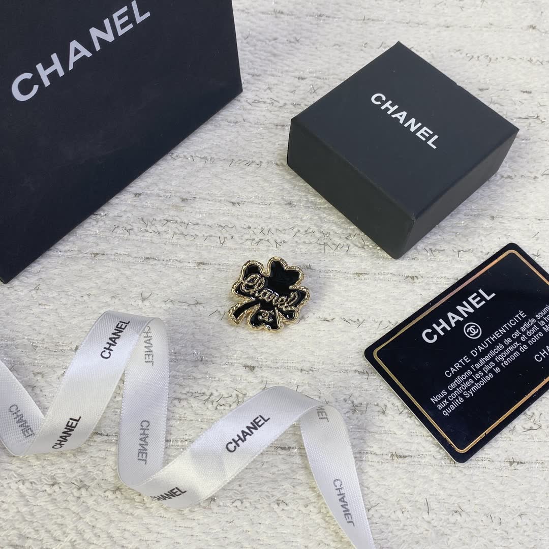Chanel Clover Leaf Brooch
