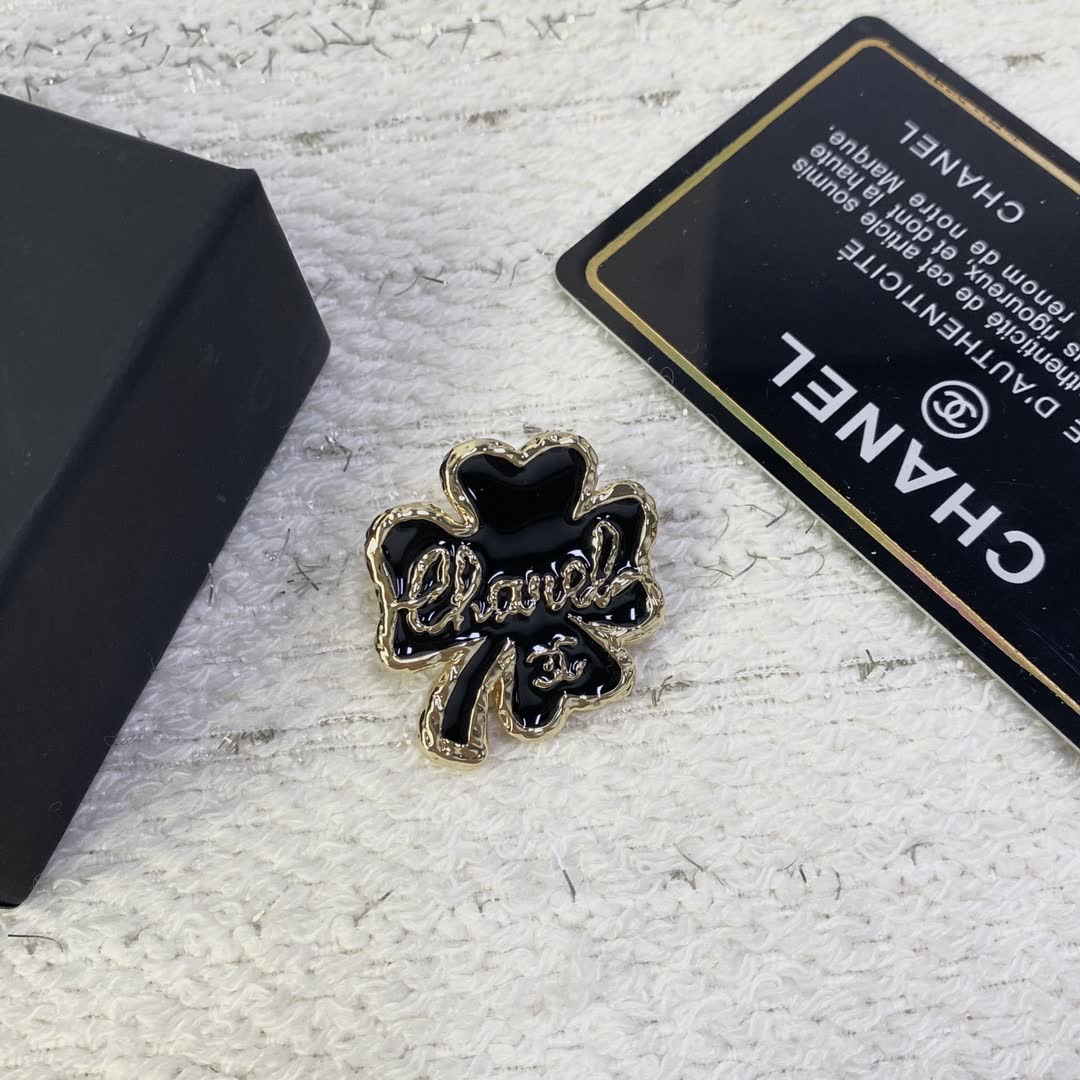 Chanel Clover Leaf Brooch